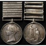 Military General Service Medal 1847 with bars Talavera, Fuentes D'Onor, Badajoz, Salamanca,