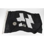 German SS flag with SS single sided Pennant and SS belt buckle.