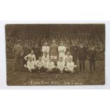 Football Leeds City AFC 1918-1919 early RP postcard. Very rare team postcard of Leeds City last full
