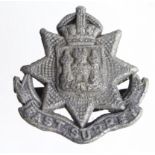 Badge East Surrey Regiment WW2 plastic economy hat badge complete with fixing lugs.