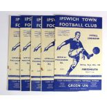Ipswich Town home games v Leyton Orient 30/11/1957, Charlton 19/4/1958, Huddersfield 5/4/1958,