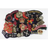 Military Cloth badges, various types Army, Navy, etc (approx 37 items)