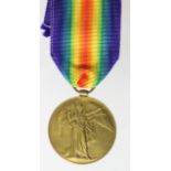 Victory Medal to 16794 Pte J Rogers Durham L.I. Killed In Action with the 12th Bn. Born