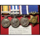 South Africa Medal with 1879 clasp (W Barwick A B HMS "Shah"), only 394 to ship, Egypt Medal dated