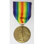 Victory Medal to 20750 Pte J Wake North'D Fus. Died of Wounds 18th Oct 1915 with the 8th bn. Born