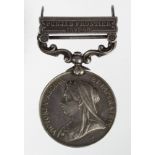 India Medal 1896 (silver) with bar Punjab Frontier 1897-98 to 320 Pte Marusuk Pande 3d Bn Lt Infy.