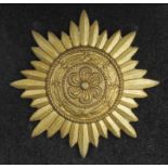 Ostvolk Decoration for Merit on the Eastern Front 1st Class in gold, pin back, no makers mark.