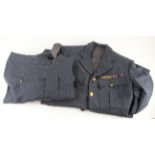 RAF Pilots uniform with Kings Crown, brass buttons; Large size but no makers label or name.