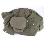 Army Officers service jacket, trouser, hat, Sam Brown to Captain C P Beaumont RAMC. Comes with his