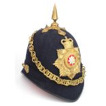 Royal Anglians QE2 OR's Blue Cloth Helmet, with helmet plate, 2nd Bn