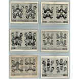 Football - Barratt, Football Team Folder 1933 x 12, mainly VG, cat value £480