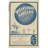 QPR v Cardiff City 27th Dec 1938, Div 3