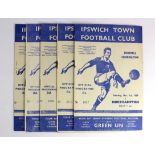 Ipswich Town home games v Portsmouth Res 28/4/1956, Southend 7/4/1956, Cardiff 22/3/1958,