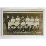 Football Wolverhampton Wanderers FC 1920 team postcard RP, photo by A B Hart.