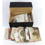 Ephemera, shoebox containing large selection, mainly varied advertising, needs viewing