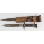 Bayonet: a Swedish Model 1896 Knife Bayonet. All steel construction. Ricasso stamped 'EJ & AB' '12: