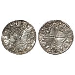 Anglo-Saxon: Cnut silver penny, Quatrefoil Type, Spink 1157. Obverse reads from 1 o'clock: +CNVT REX