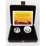Australia, Westminster: The 2012 Australian Silver Kangaroo Numismatic Set (2 coins): High relief