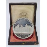 British Commemorative Medal, white metal d.55mm: Inauguration of Aston Hall 1858 (QV visit to