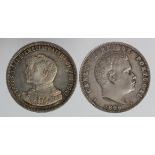 Portugal 1000 Reis (2) 1898 & 1899. Unc