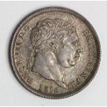 Shilling 1816, grey toned AU