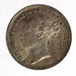 Sixpence 1886, lightly toned EF