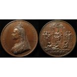 British Commemorative Medal, bronze d.77mm: Golden Jubilee of Queen Victoria 1887, official Royal