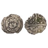 Edward VI in the name of Henry VIII, 1547-1551, silver halfpenny, possibly York, mint seems to