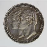 German State Saxe-Weimar-Eisenach, Grand Duke's First Marriage, silver 5 Mark 1903A, KM# 218,