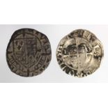 Henry VII penny 'Sovereign' Type, York Mint, Archbishop Rotherham, Keys below reverse shield, GF