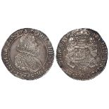 Spanish Netherlands silver Ducaton 1636 Zc hand, KM# 56.1, VF