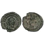 Carausius billon antoninianus, London Mint, obverse reads:- IMP C CARAVSIVS P F AVG [legend C],