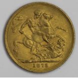 Sovereign 1873M, St George, Melbourne Mint, Australia, S.3857, VF, some surface damage obv.