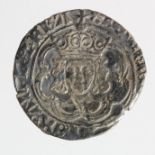 Henry VII silver groat, facing bust, Class IIIc, crown with one plain and one jewelled arch, mm.