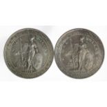 British Empire Trade Dollars (2): 1901B EF, and 1912B aEF