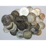 World Silver (approx 1Kg) mixed grades, countries, denominations