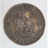 Charles I Oxford silver Half-Pound, 1643 mm. plume/- , as Spink 2945A, wt.56.82g, a curious piece,