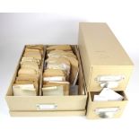 World Coins, a collection in a cardboard box, 18th-20thC (silver noted), most in paper packets