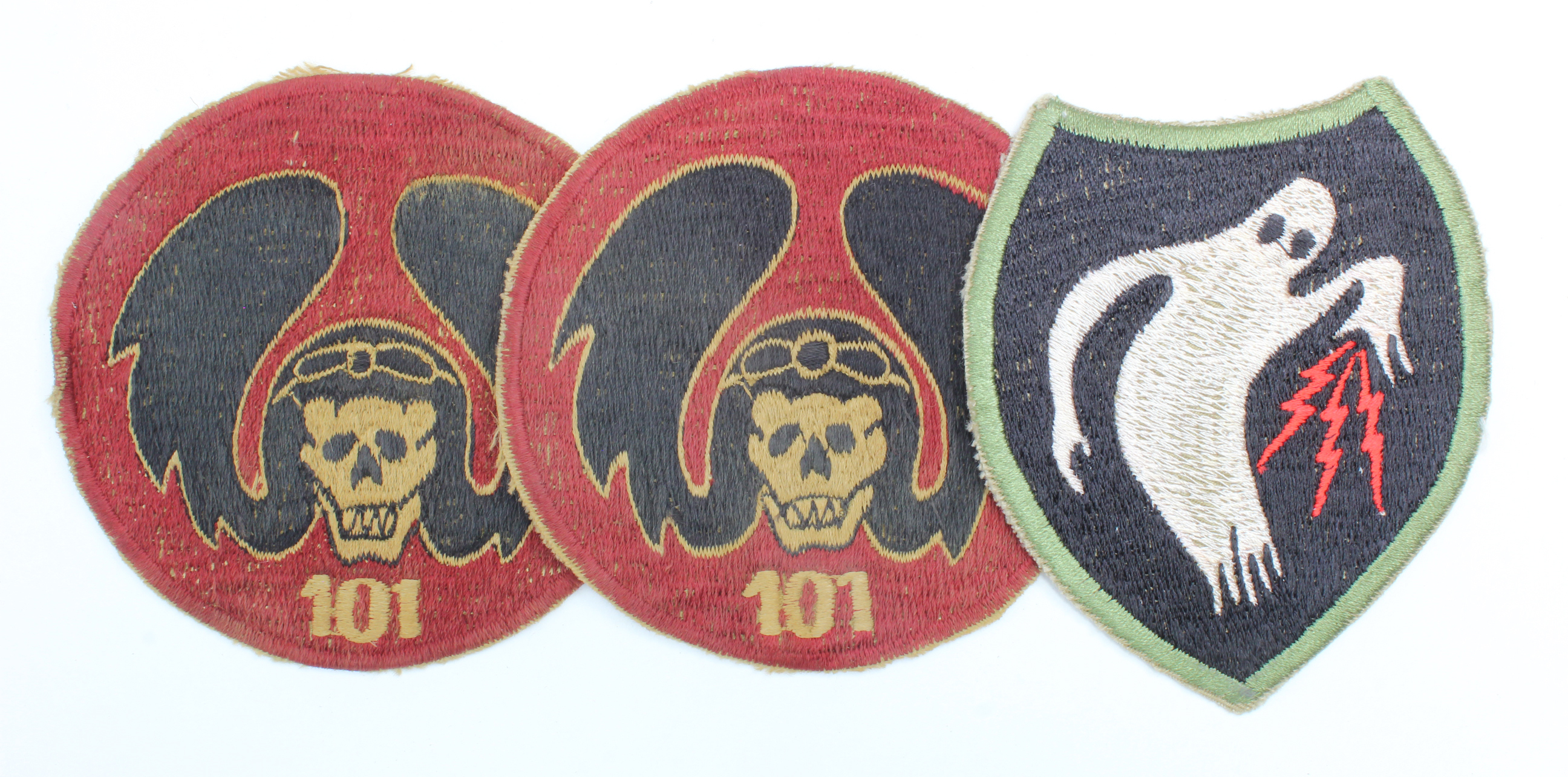 Israeli 101st Fighter Squadron Patches & WW2 style 23rd HQ Company (Ghost Army) Patch with printed
