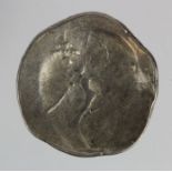 Danubian Celts imitation of a silver tetradrachm of Philip III of Macedon, obverse:- Plain,