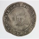 Edward VI silver shilling, Fine Issue 1551-1553, mm. Tun, has been used as a love token, never the