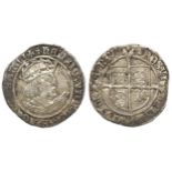 Henry VIII, silver groat, Second Coinage 1526-1544, mm. Rose, Canterbury, Laker Bust D, Roman