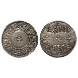 Anglo-Saxon: Edward the Elder 899-924 silver penny. Obverse: Small central cross, legend: +
