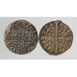 Henry III silver penny, long voided cross type, with sceptre, obverse reads:- hENRICVS REX I I I',