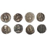 Persis (4) silver obols of Artaxerxes II, Darius II etc, with identifying tickets. These are quite