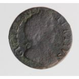 Farthing 1700 no stop after tertivs, unbarred As in britannia (Peck 671), fair, but very clear, very