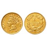 USA gold Dollar 1857 VF