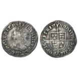 Mary silver groat, reverse reads:- VERITAS, mm. Pomegranate, Spink 2492, full, round, well