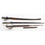 Swords inc SS type, Japanese officers and an old London made one. (3) Sold a/f Buyer collects