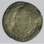 Commonwealth silver shilling, mm. Sun, 1652, full, round, well centred, flan fault across obverse,